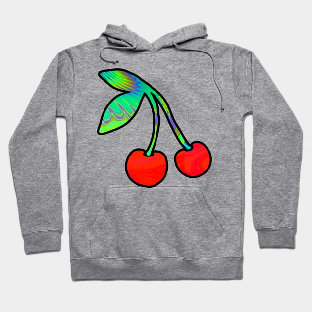 Trippy Cherries Hoodie by lolosenese